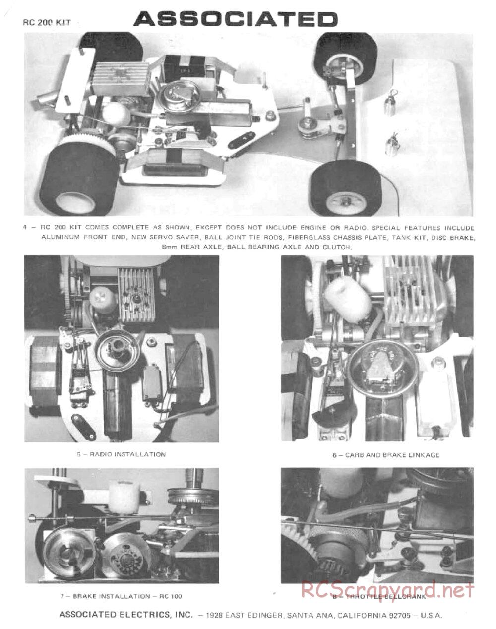 Team Associated - RC200 - Manual - Page 11