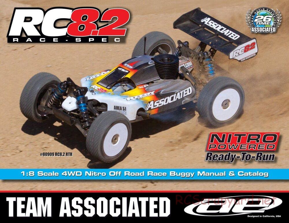 Team Associated - RC8.2 RS RTR - Manual - Page 1