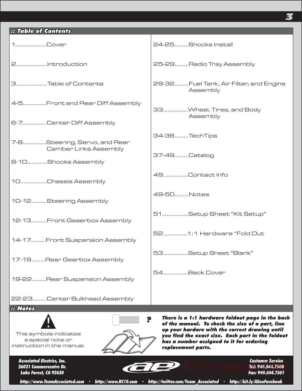 Team Associated - RC8.2 RS RTR - Manual - Page 3