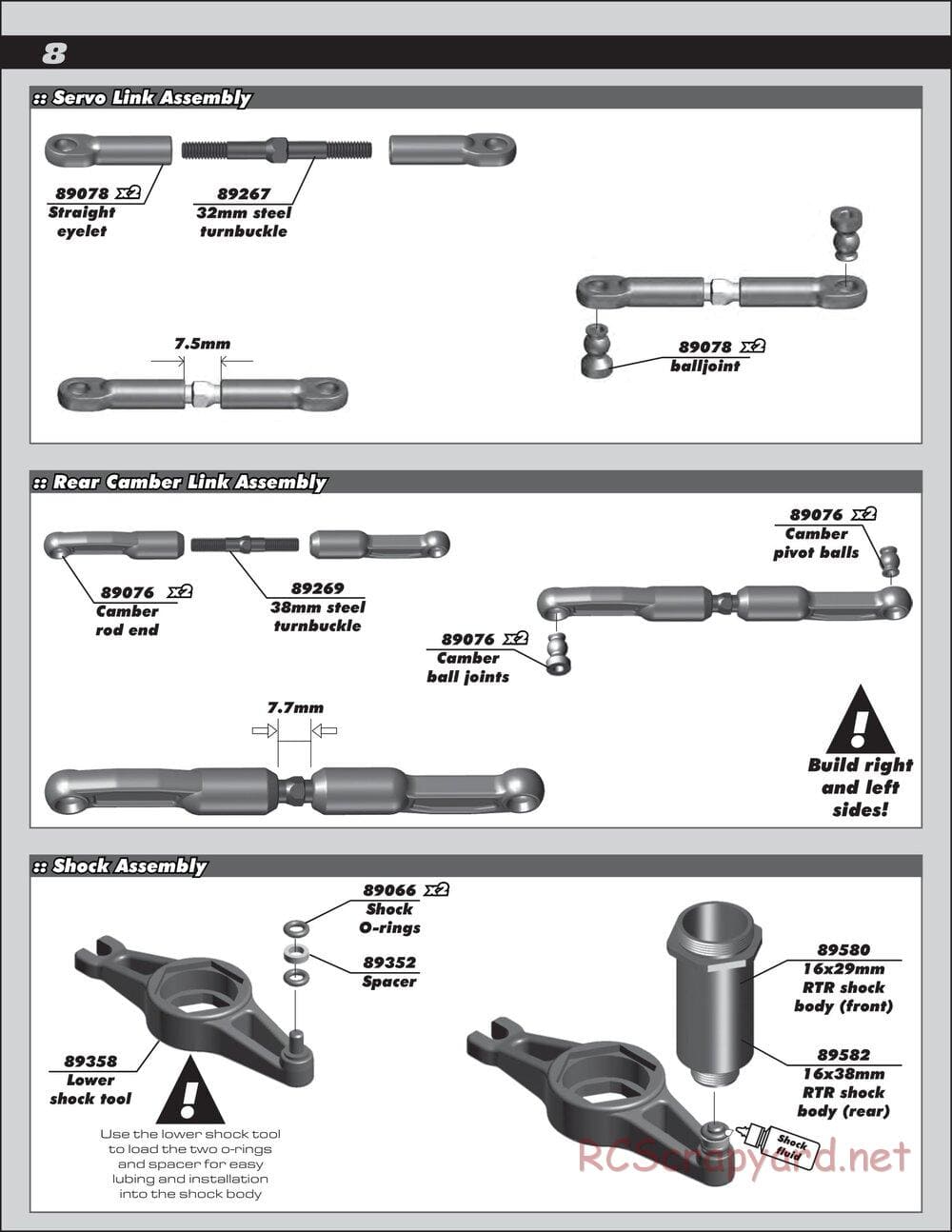 Team Associated - RC8.2 RS RTR - Manual - Page 8