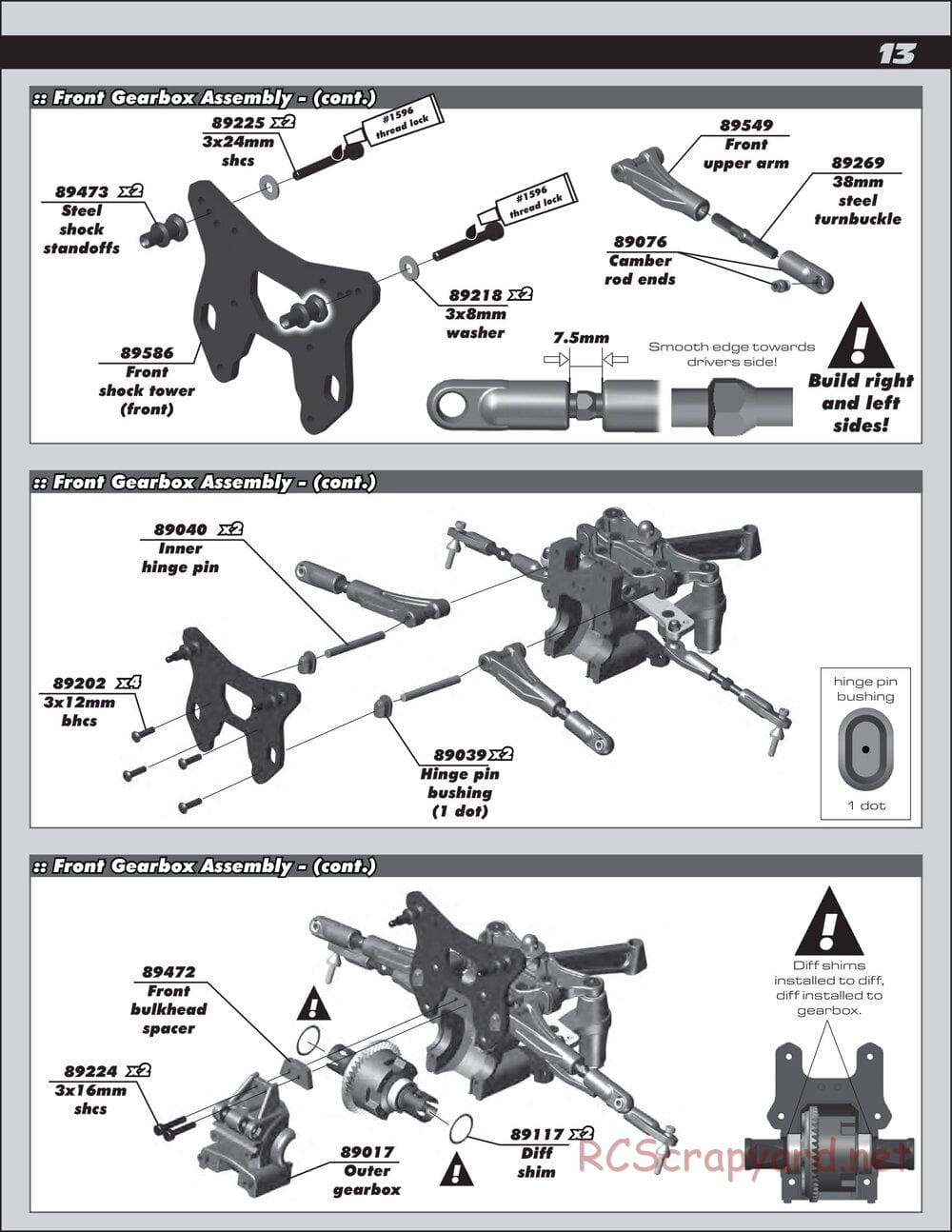 Team Associated - RC8.2 RS RTR - Manual - Page 13