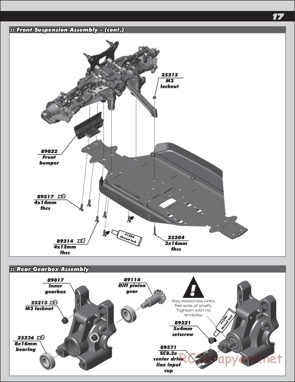 Team Associated - RC8.2 RS RTR - Manual - Page 17