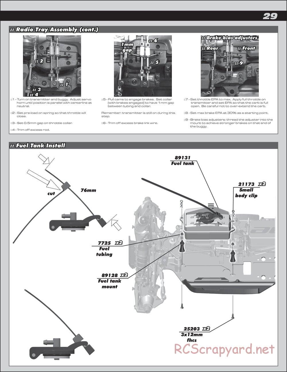 Team Associated - RC8.2 RS RTR - Manual - Page 29