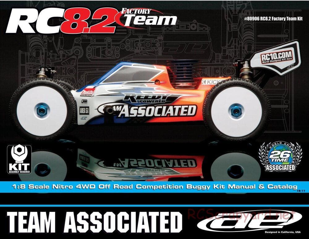 Team Associated - RC8.2 Factory Team - Manual - Page 1