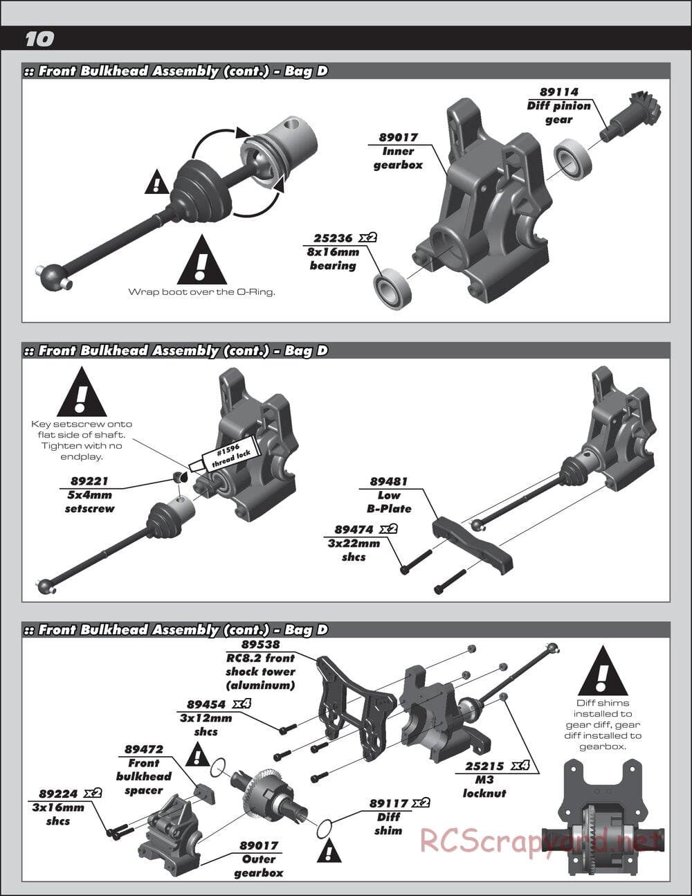 Team Associated - RC8.2 Factory Team - Manual - Page 10
