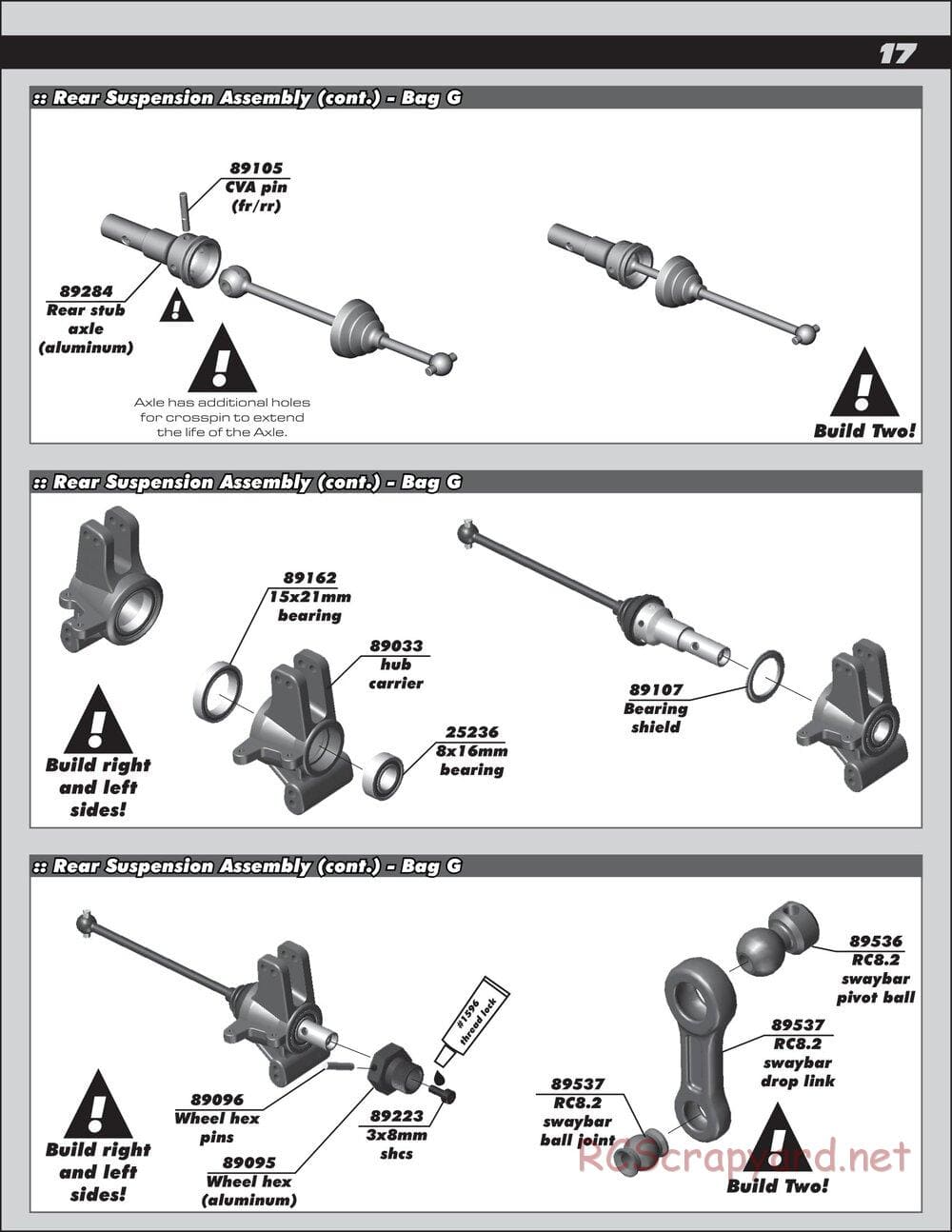 Team Associated - RC8.2 Factory Team - Manual - Page 17