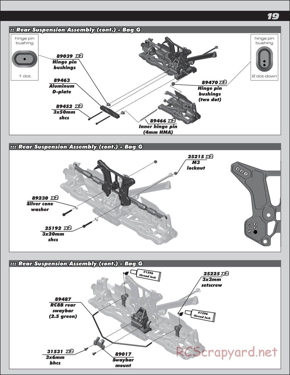 Team Associated - RC8.2 Factory Team - Manual - Page 19