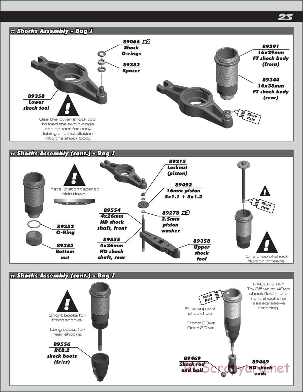 Team Associated - RC8.2 Factory Team - Manual - Page 23