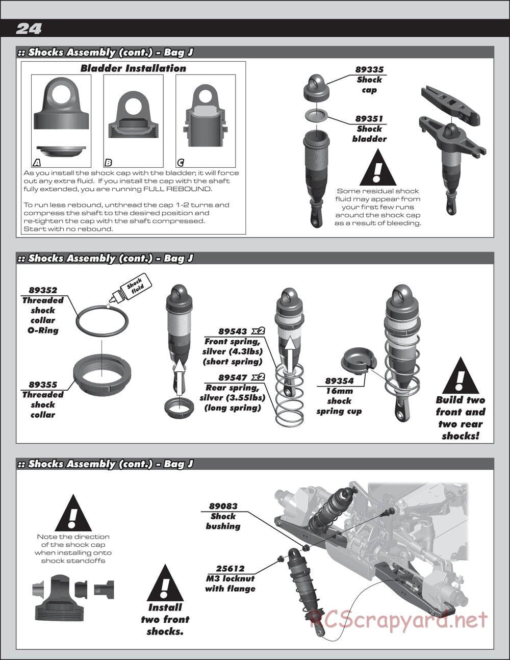 Team Associated - RC8.2 Factory Team - Manual - Page 24