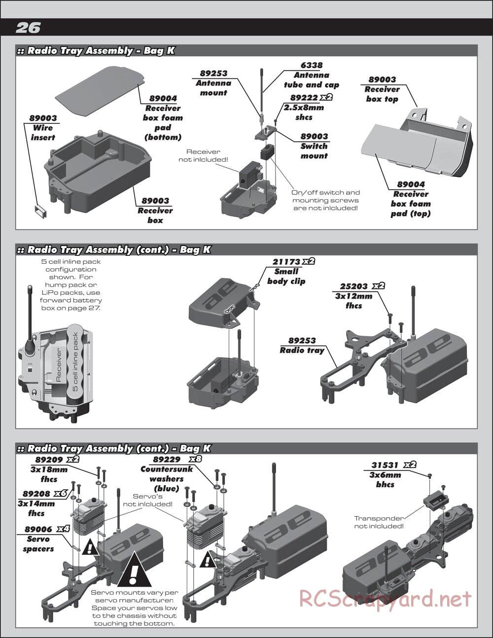 Team Associated - RC8.2 Factory Team - Manual - Page 26