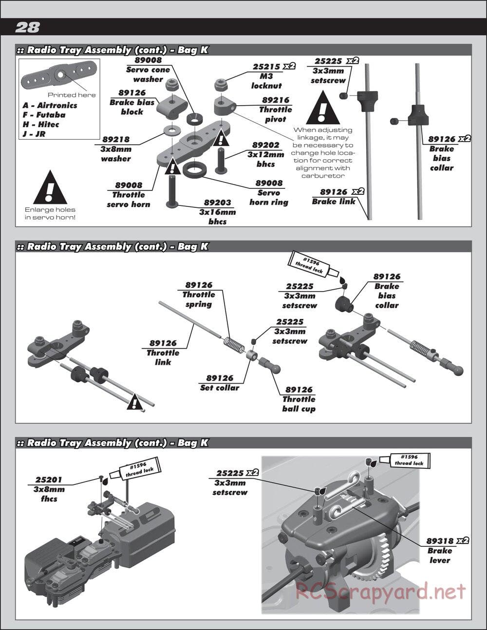 Team Associated - RC8.2 Factory Team - Manual - Page 28