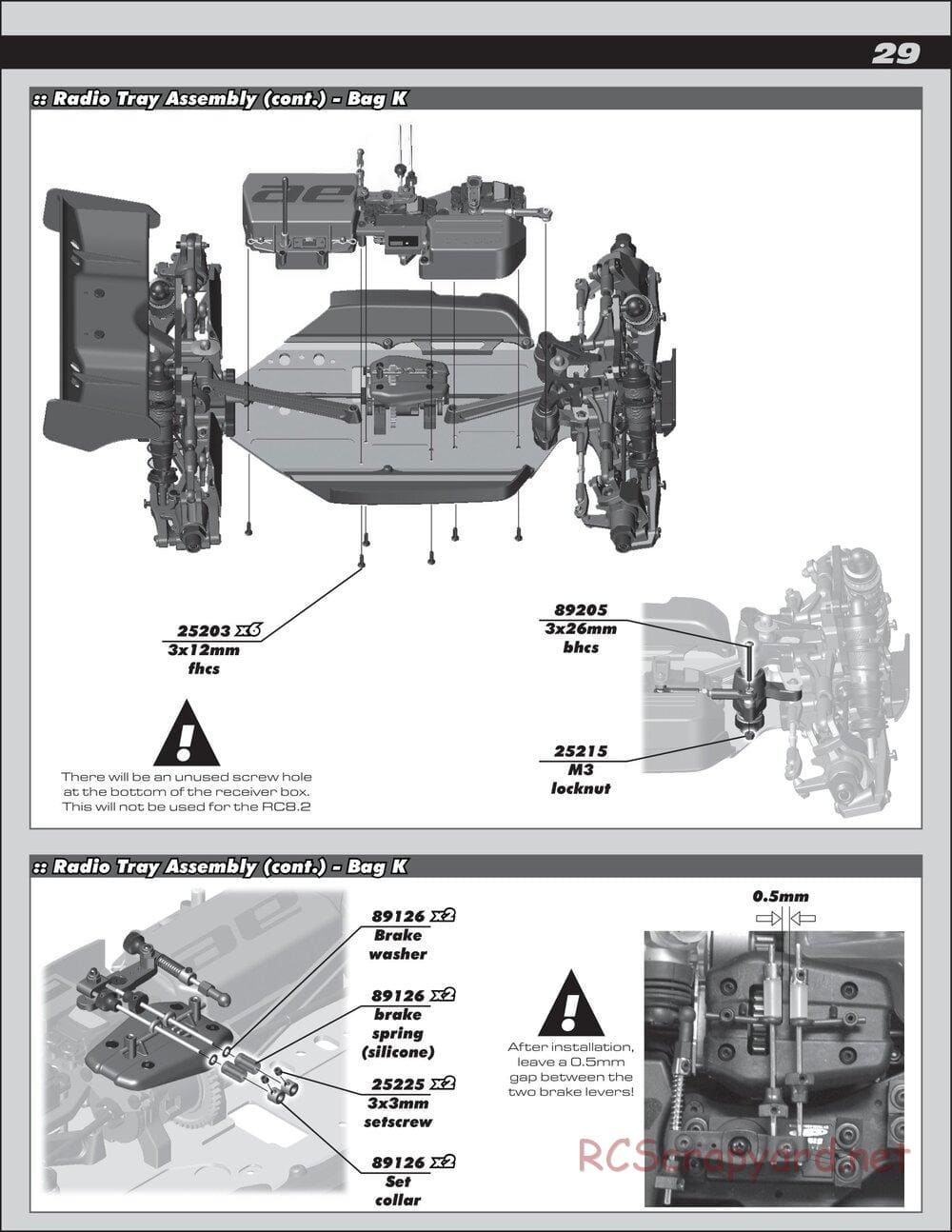 Team Associated - RC8.2 Factory Team - Manual - Page 29
