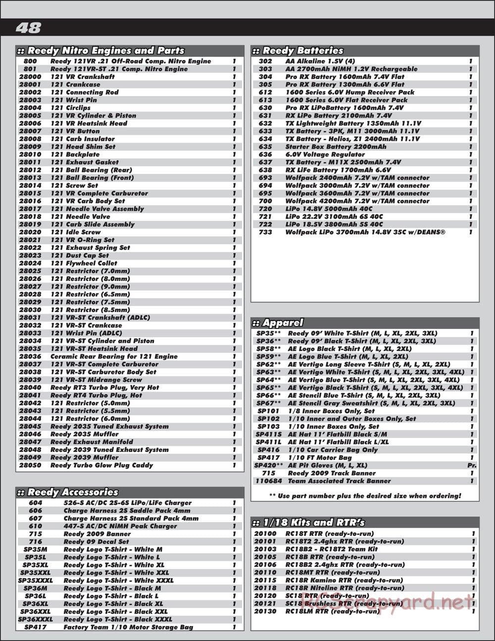 Team Associated - RC8.2 Factory Team - Manual - Page 48