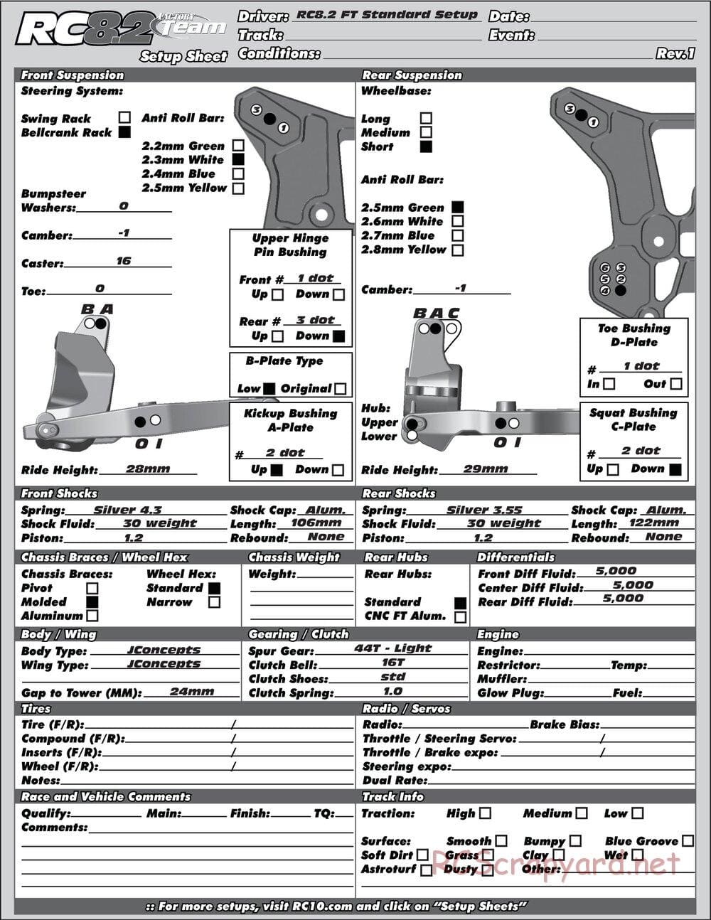 Team Associated - RC8.2 Factory Team - Manual - Page 51