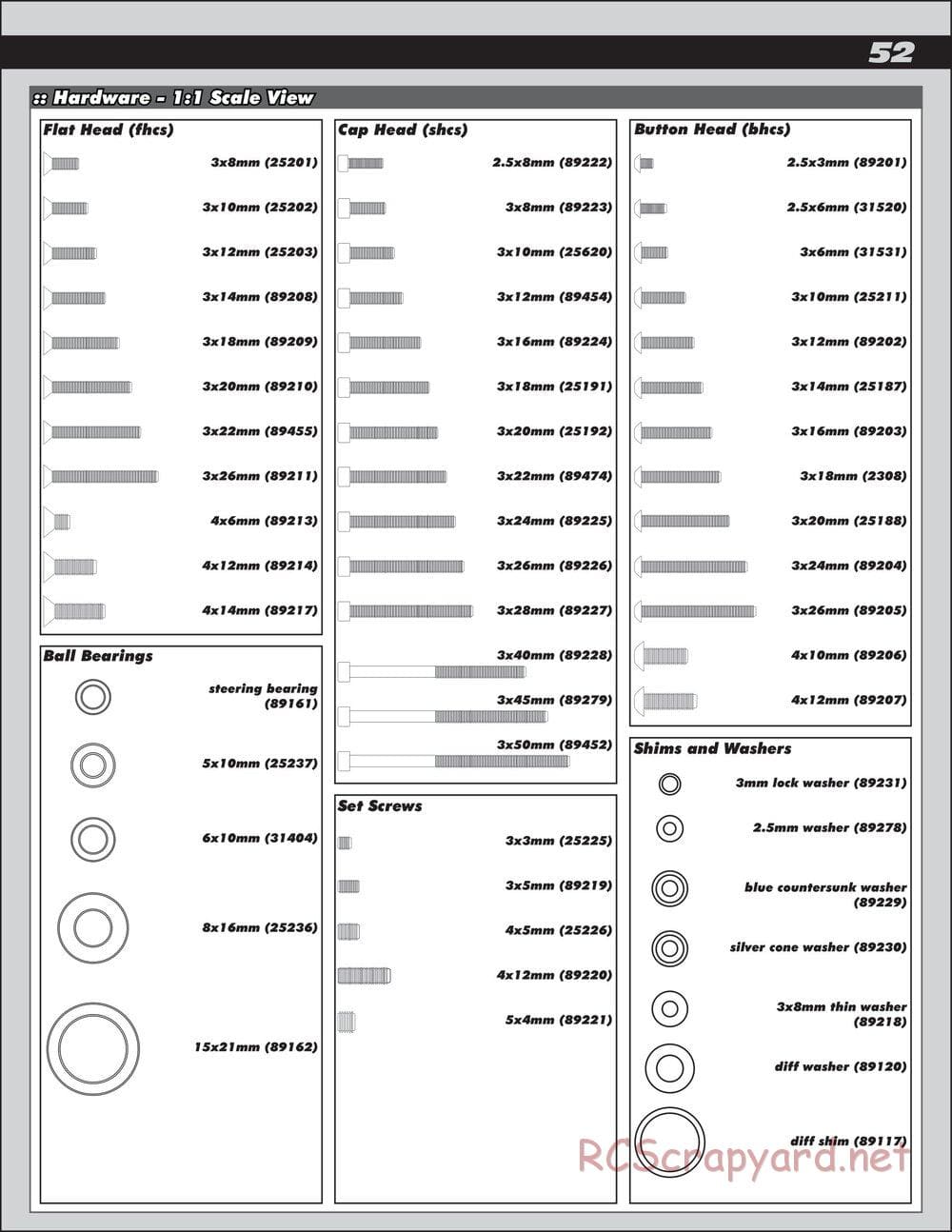 Team Associated - RC8.2 Factory Team - Manual - Page 52