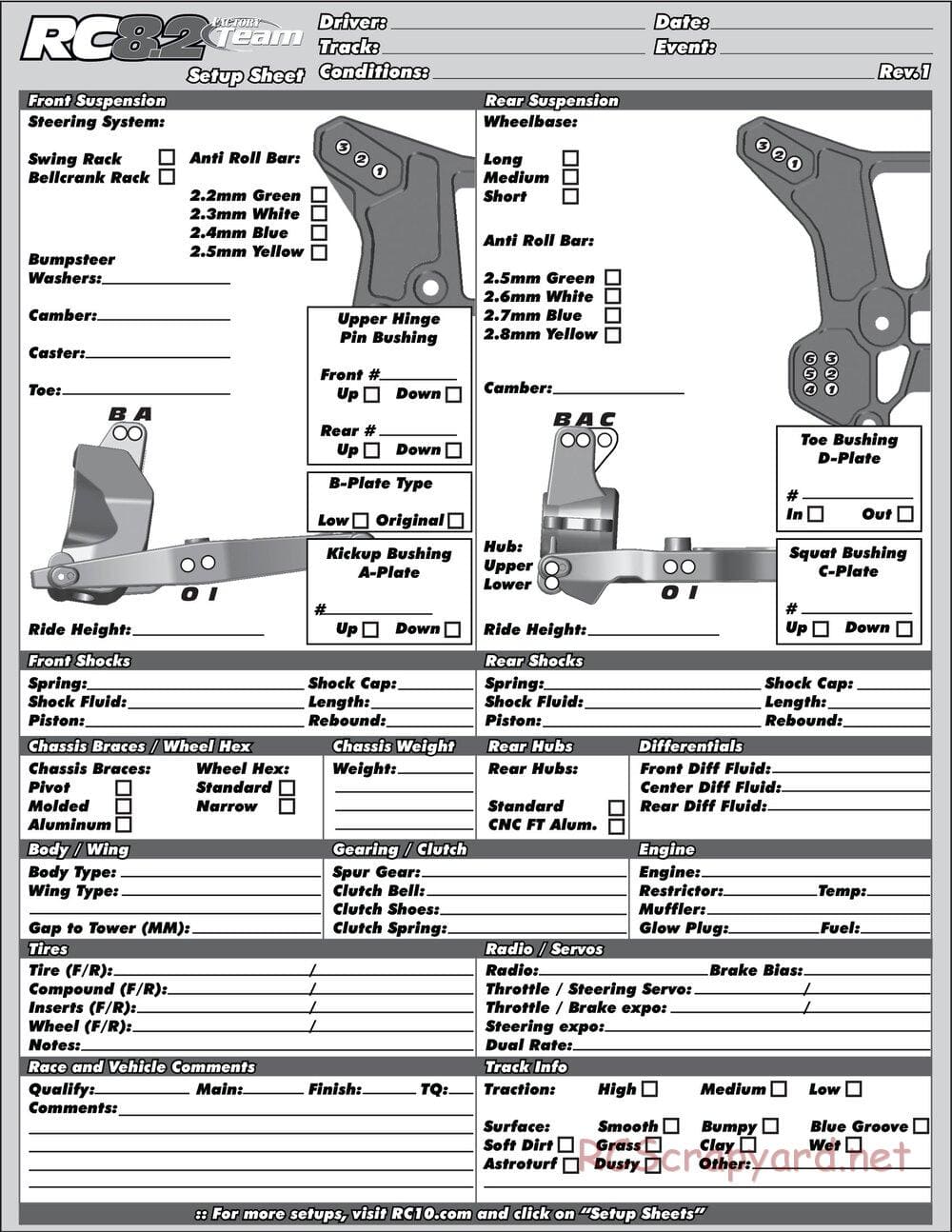 Team Associated - RC8.2 Factory Team - Manual - Page 53