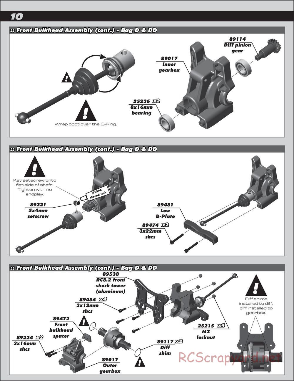 Team Associated - RC8.2e Factory Team - Manual - Page 10