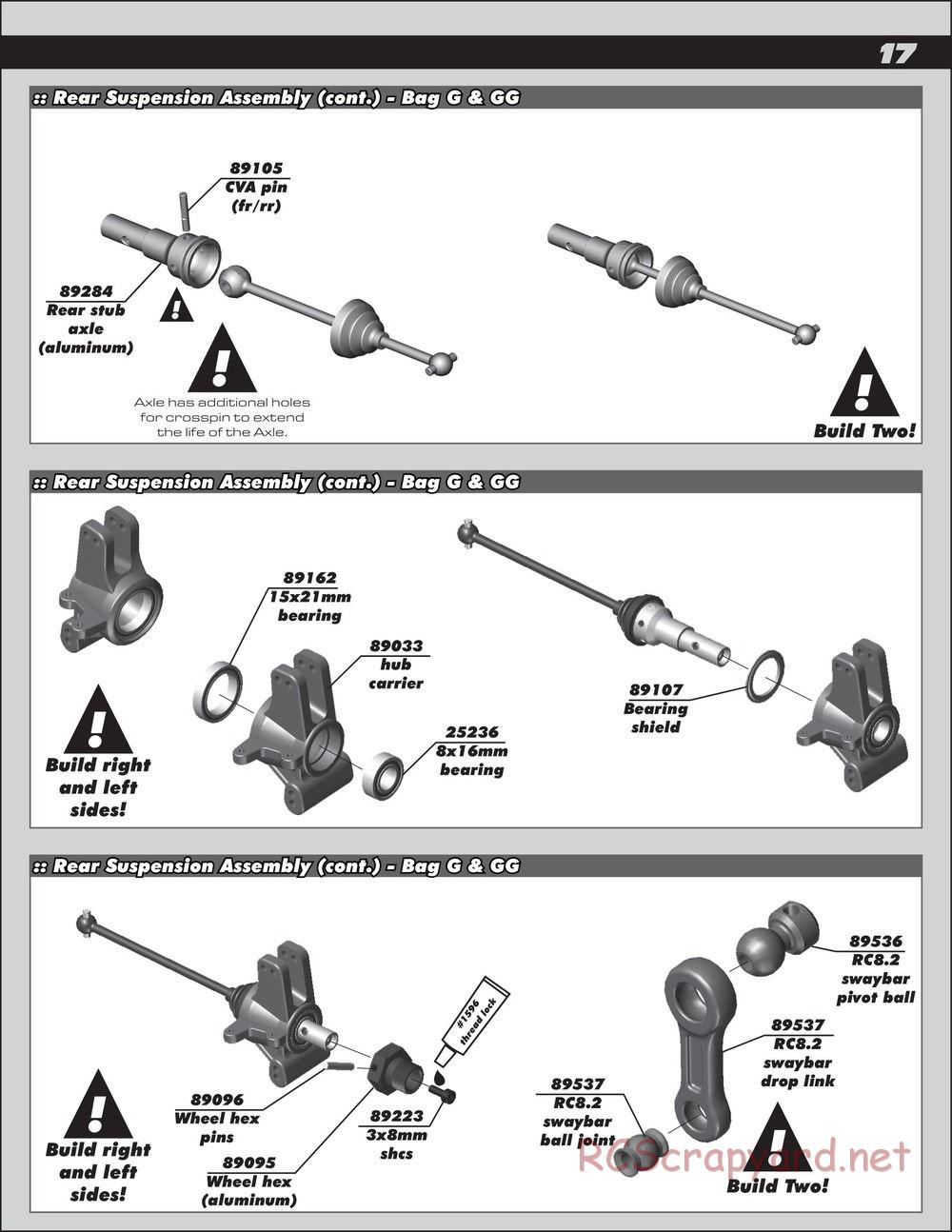 Team Associated - RC8.2e Factory Team - Manual - Page 17