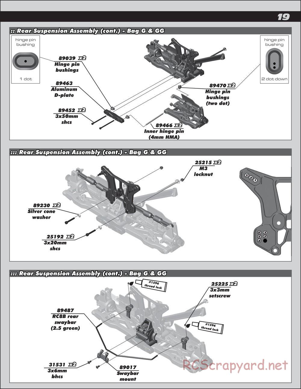 Team Associated - RC8.2e Factory Team - Manual - Page 19