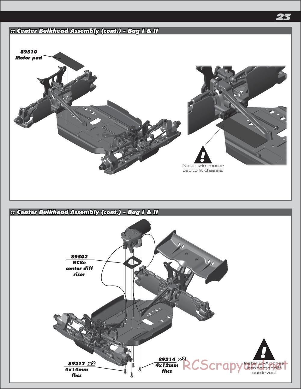 Team Associated - RC8.2e Factory Team - Manual - Page 23