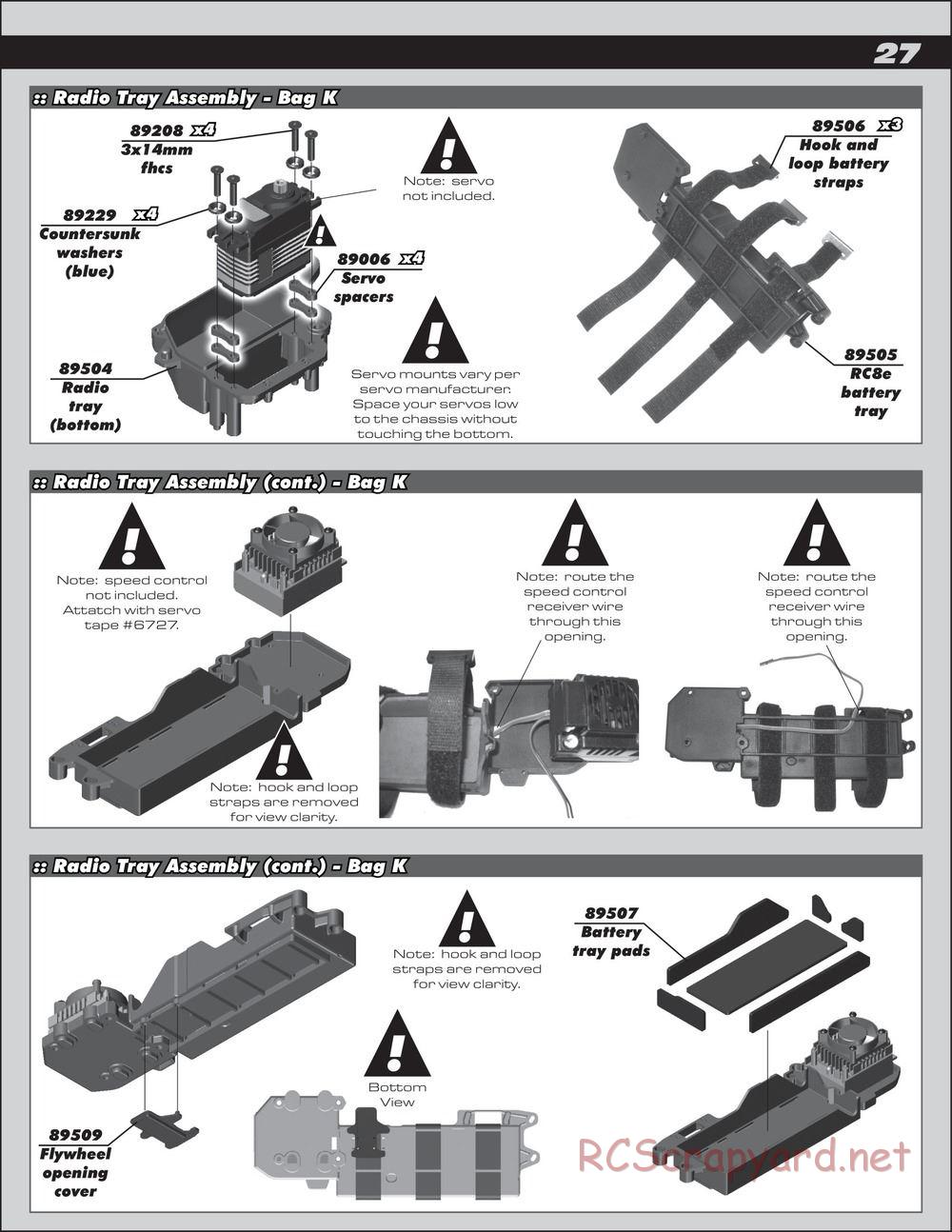 Team Associated - RC8.2e Factory Team - Manual - Page 27