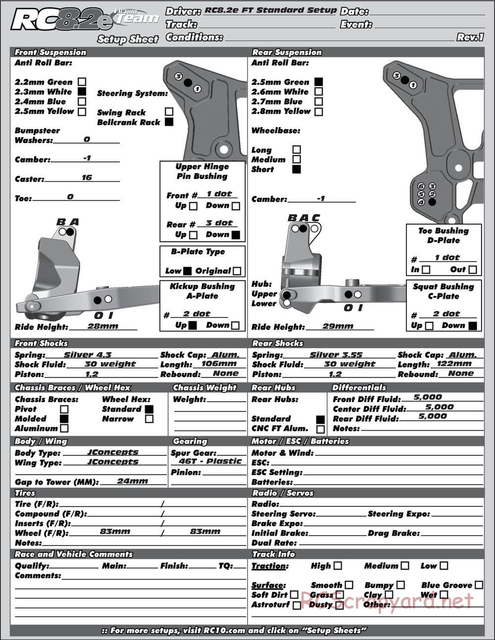 Team Associated - RC8.2e Factory Team - Manual - Page 47