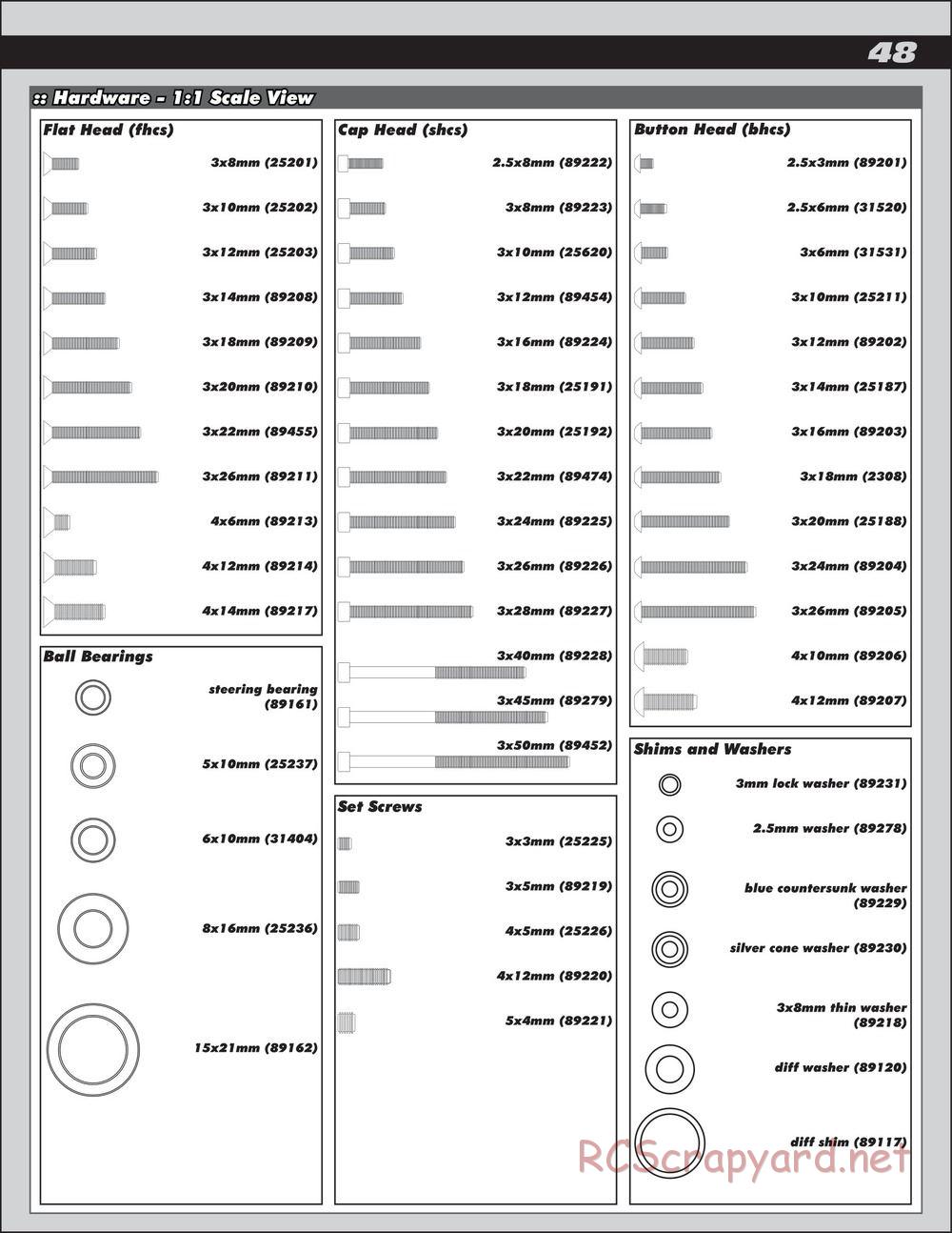 Team Associated - RC8.2e Factory Team - Manual - Page 48