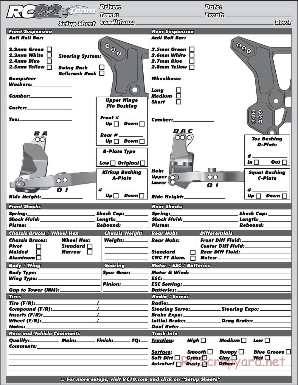 Team Associated - RC8.2e Factory Team - Manual - Page 49