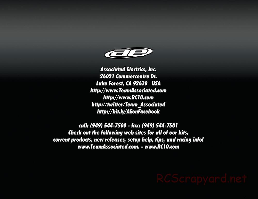 Team Associated - RC8.2e Factory Team - Manual - Page 50