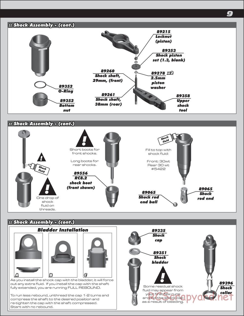 Team Associated - RC8.2e Race Spec - Manual - Page 9