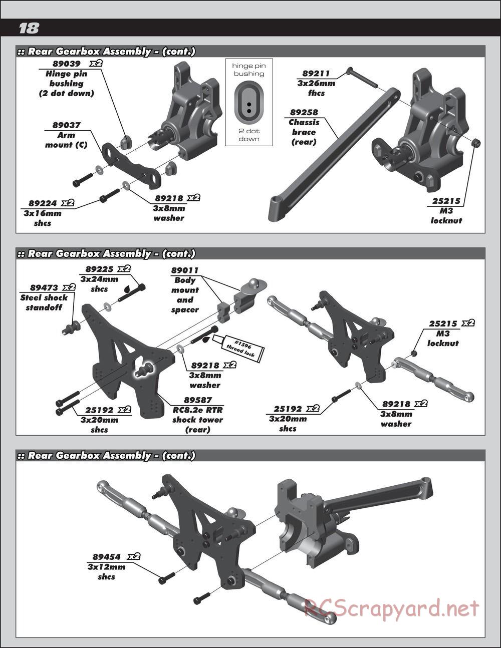 Team Associated - RC8.2e Race Spec - Manual - Page 18