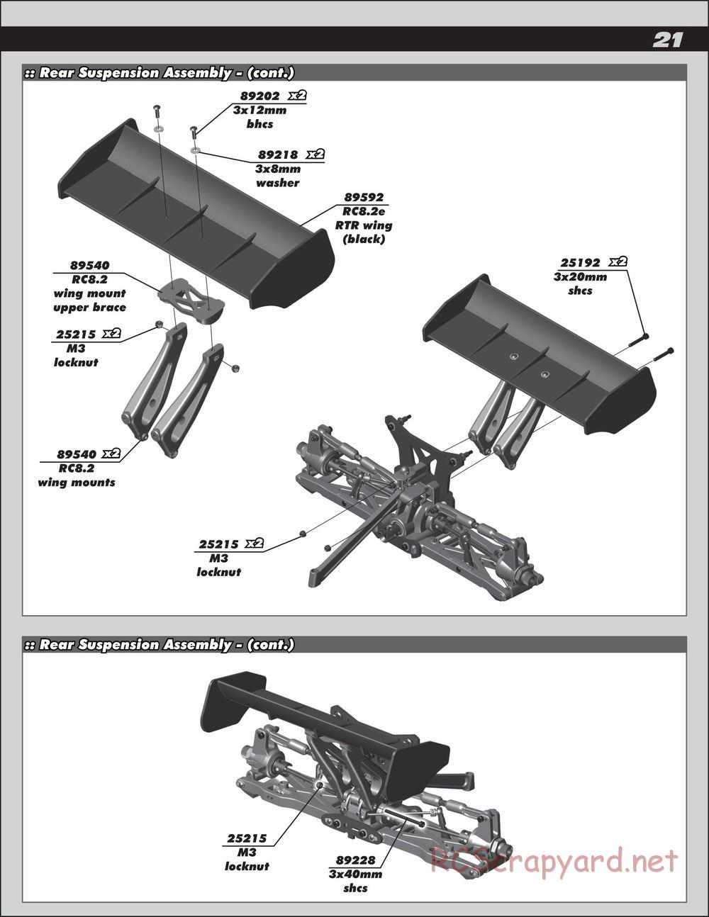 Team Associated - RC8.2e Race Spec - Manual - Page 21