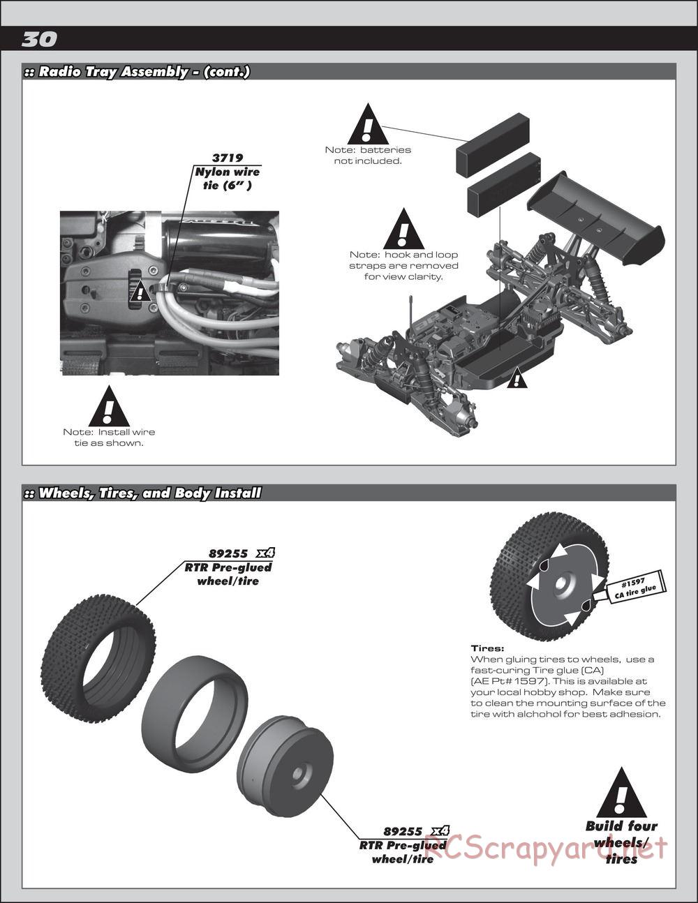 Team Associated - RC8.2e Race Spec - Manual - Page 30