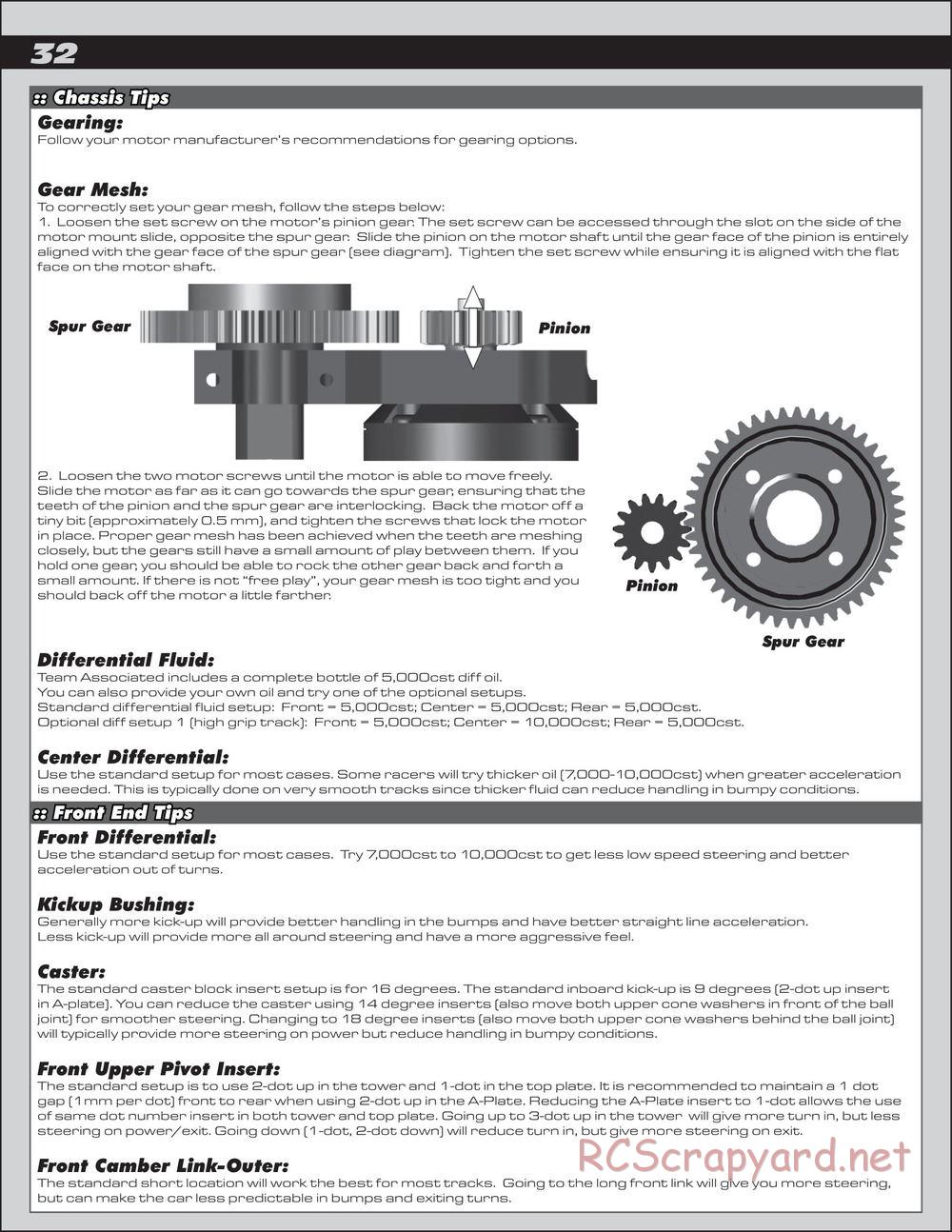 Team Associated - RC8.2e Race Spec - Manual - Page 32