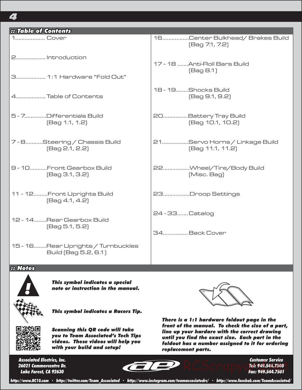 Team Associated - RC8B3.1e Team - Manual - Page 4
