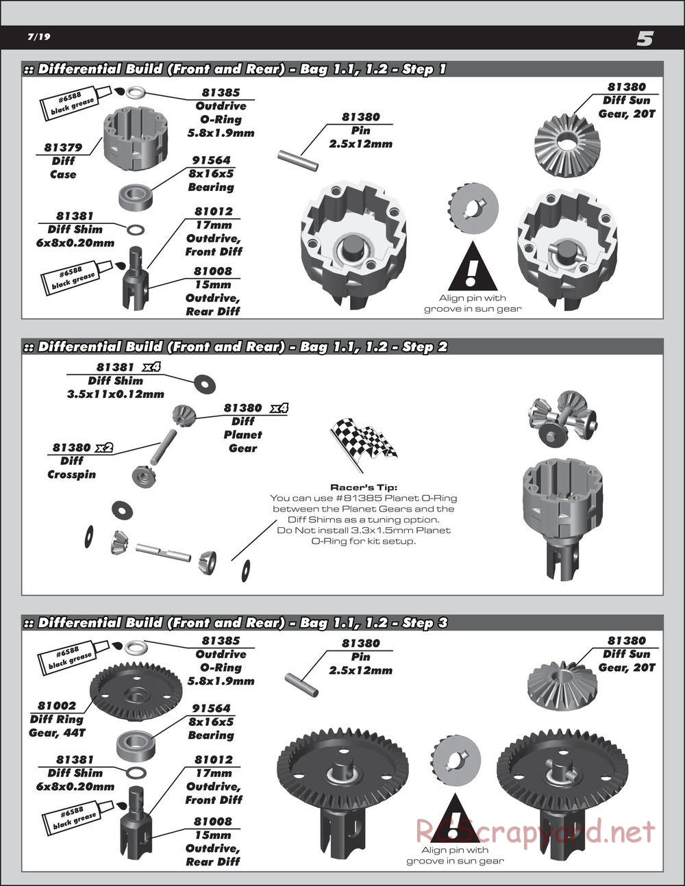 Team Associated - RC8B3.1e Team - Manual - Page 5