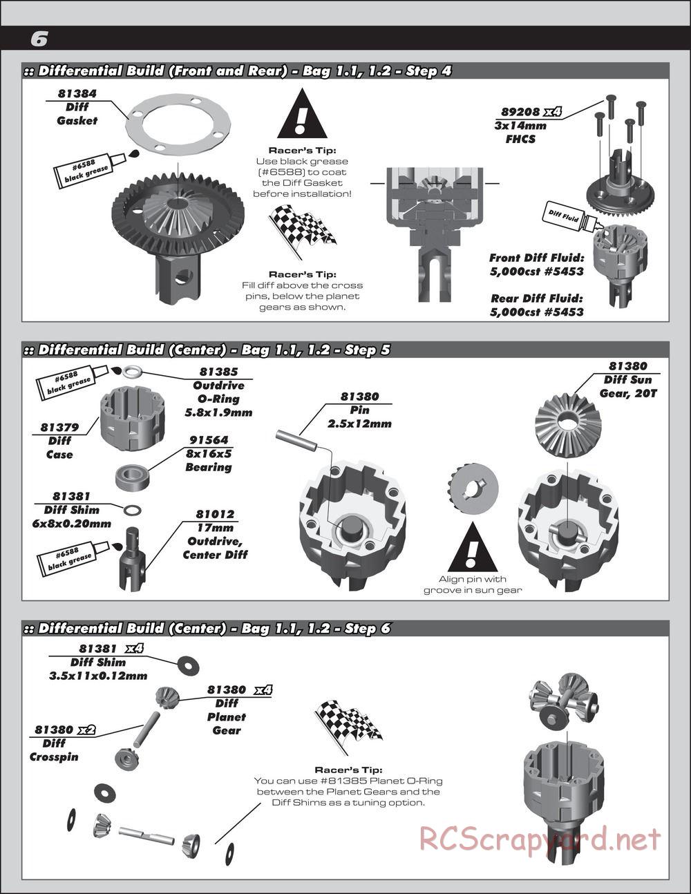 Team Associated - RC8B3.1e Team - Manual - Page 6