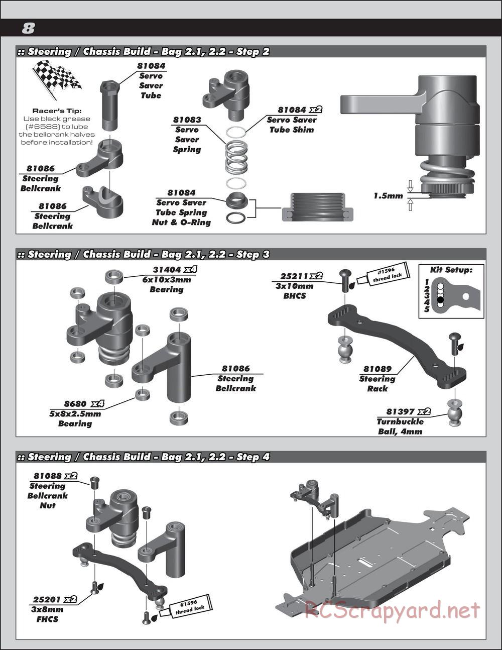 Team Associated - RC8B3.1e Team - Manual - Page 8