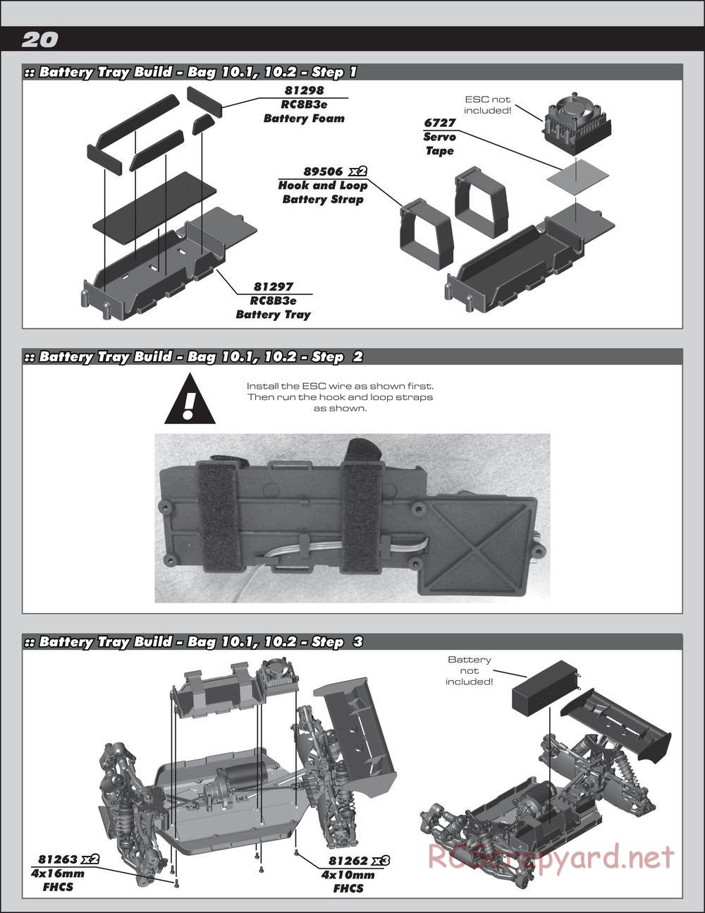 Team Associated - RC8B3.1e Team - Manual - Page 20