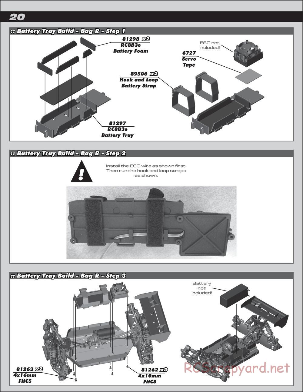 Team Associated - RC8B3e Team - Manual - Page 20