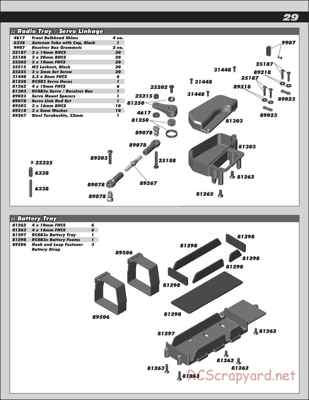 Team Associated - RC8B3e Team - Manual - Page 29