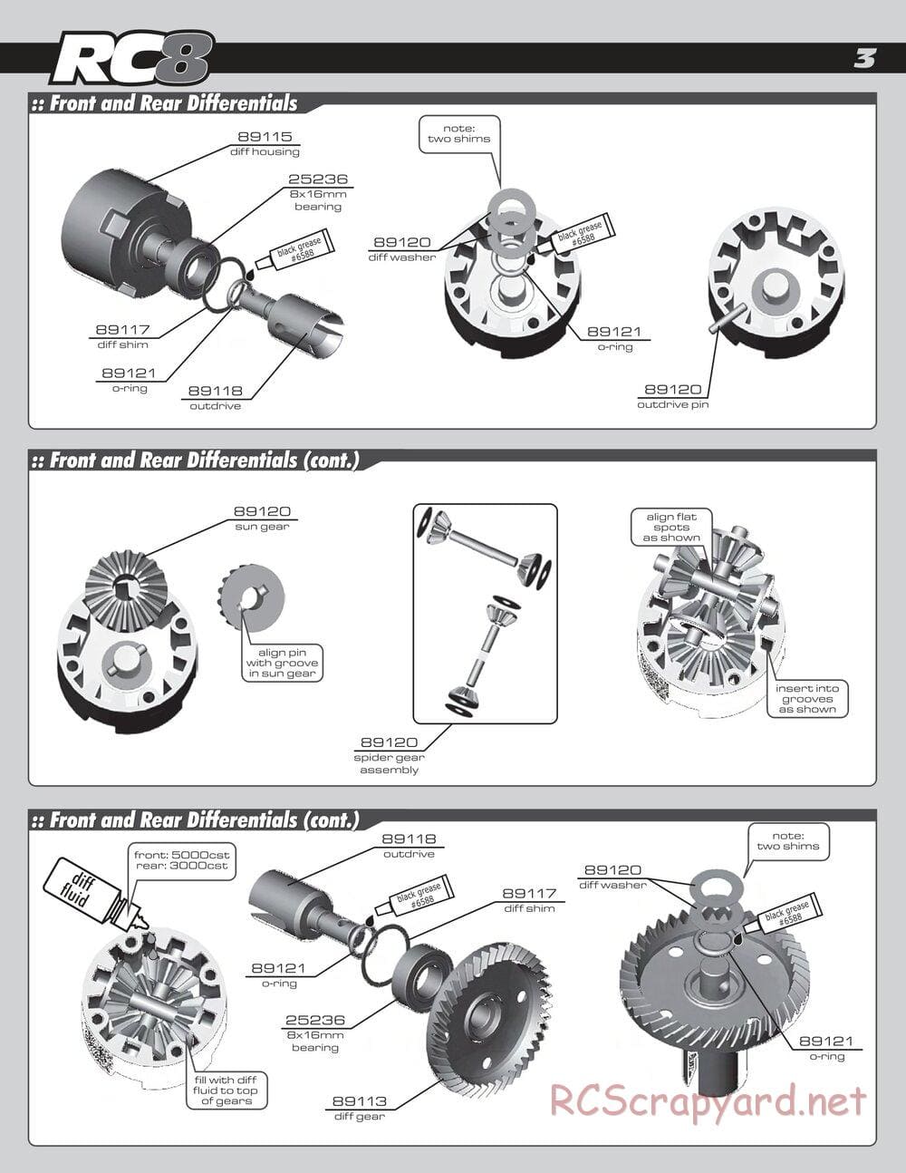 Team Associated - RC8 Factory Team - Manual - Page 3