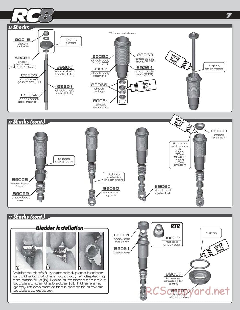 Team Associated - RC8 Factory Team - Manual - Page 7