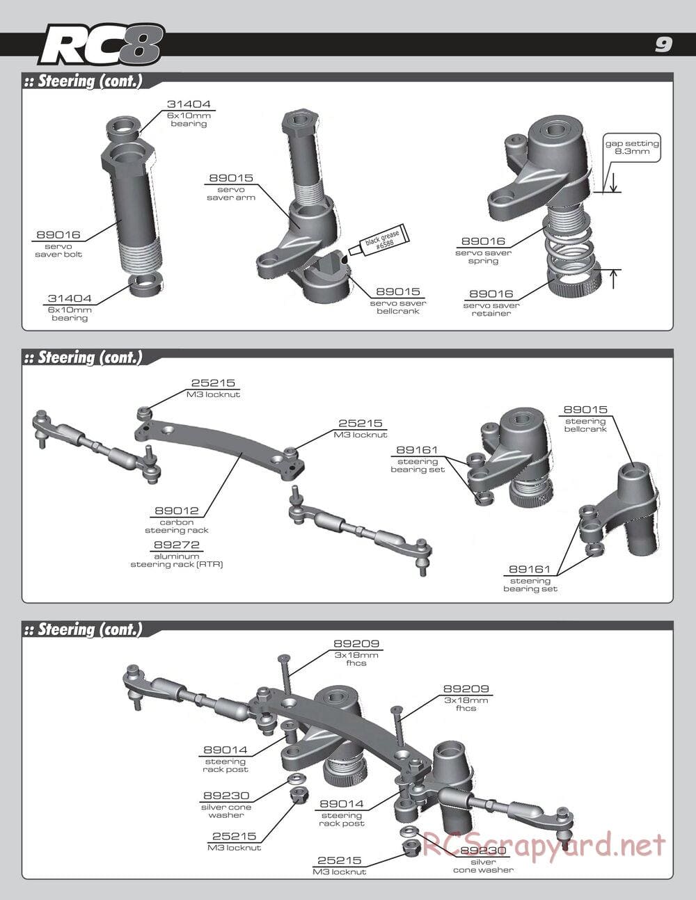 Team Associated - RC8 RS RTR - Manual - Page 9