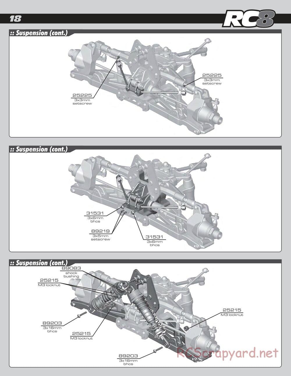 Team Associated - RC8 Factory Team - Manual - Page 18