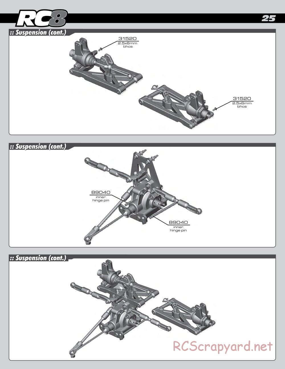 Team Associated - RC8 RS RTR - Manual - Page 25