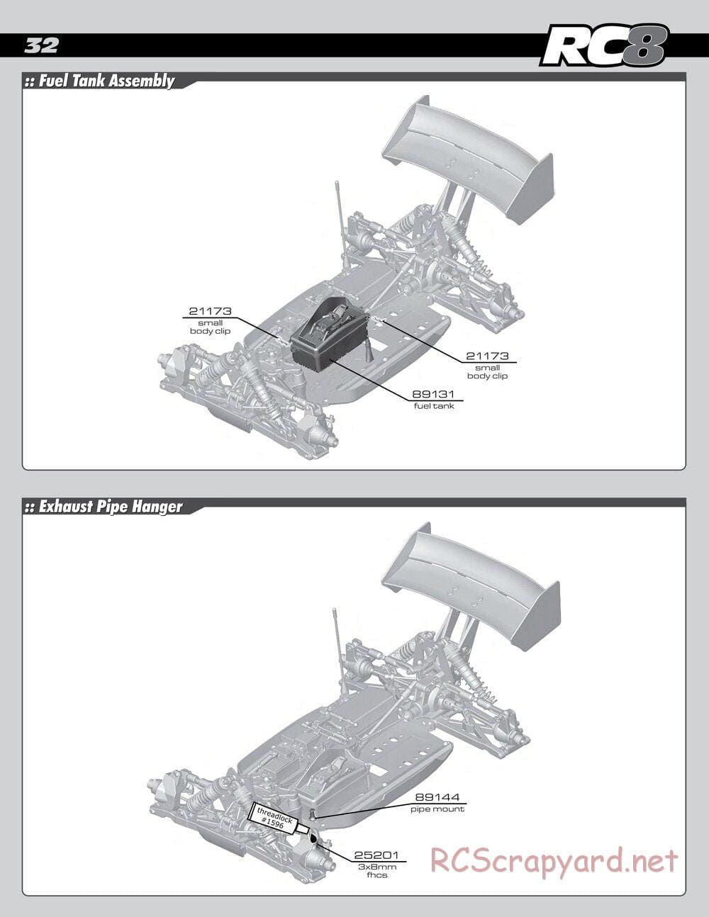 Team Associated - RC8 RS RTR - Manual - Page 32