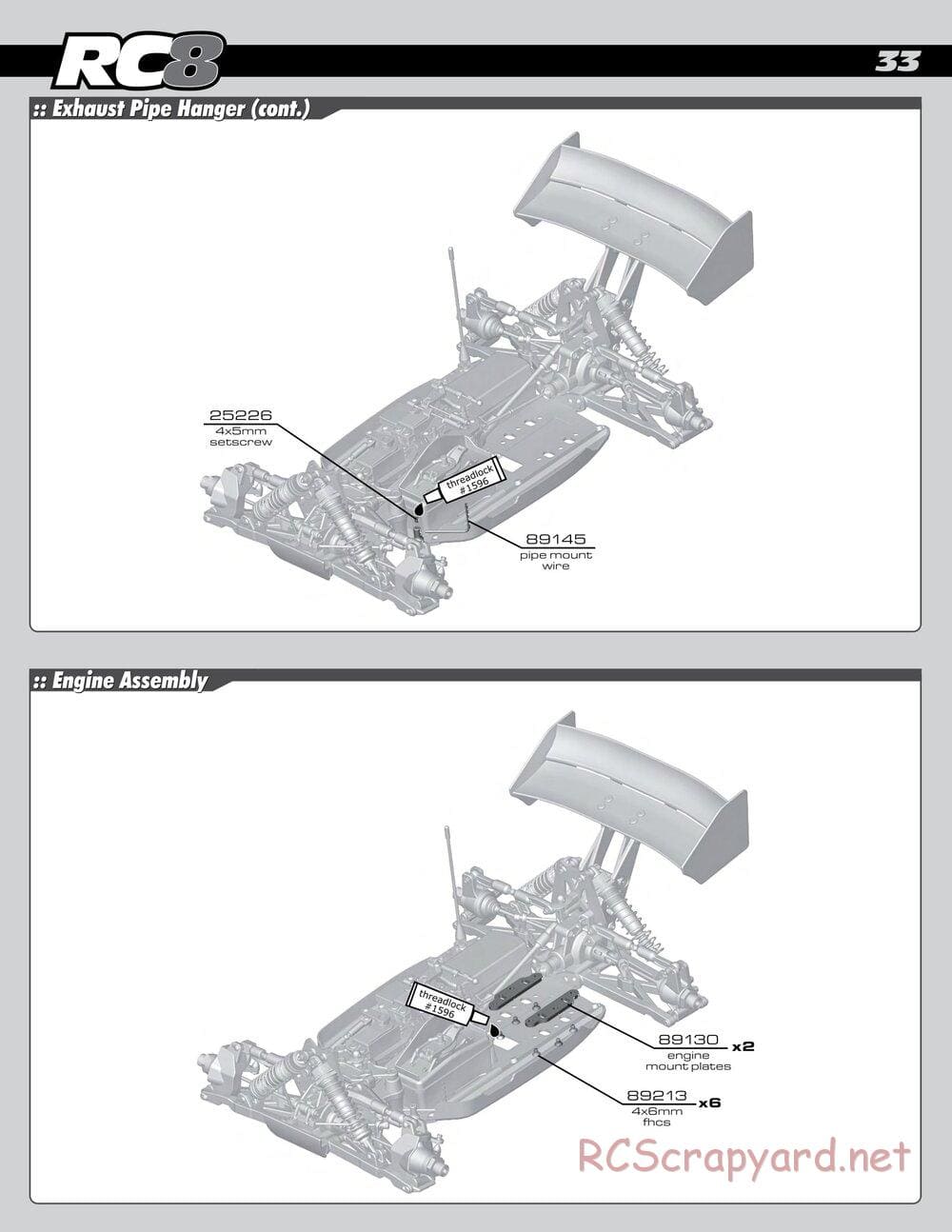 Team Associated - RC8 RS RTR - Manual - Page 33