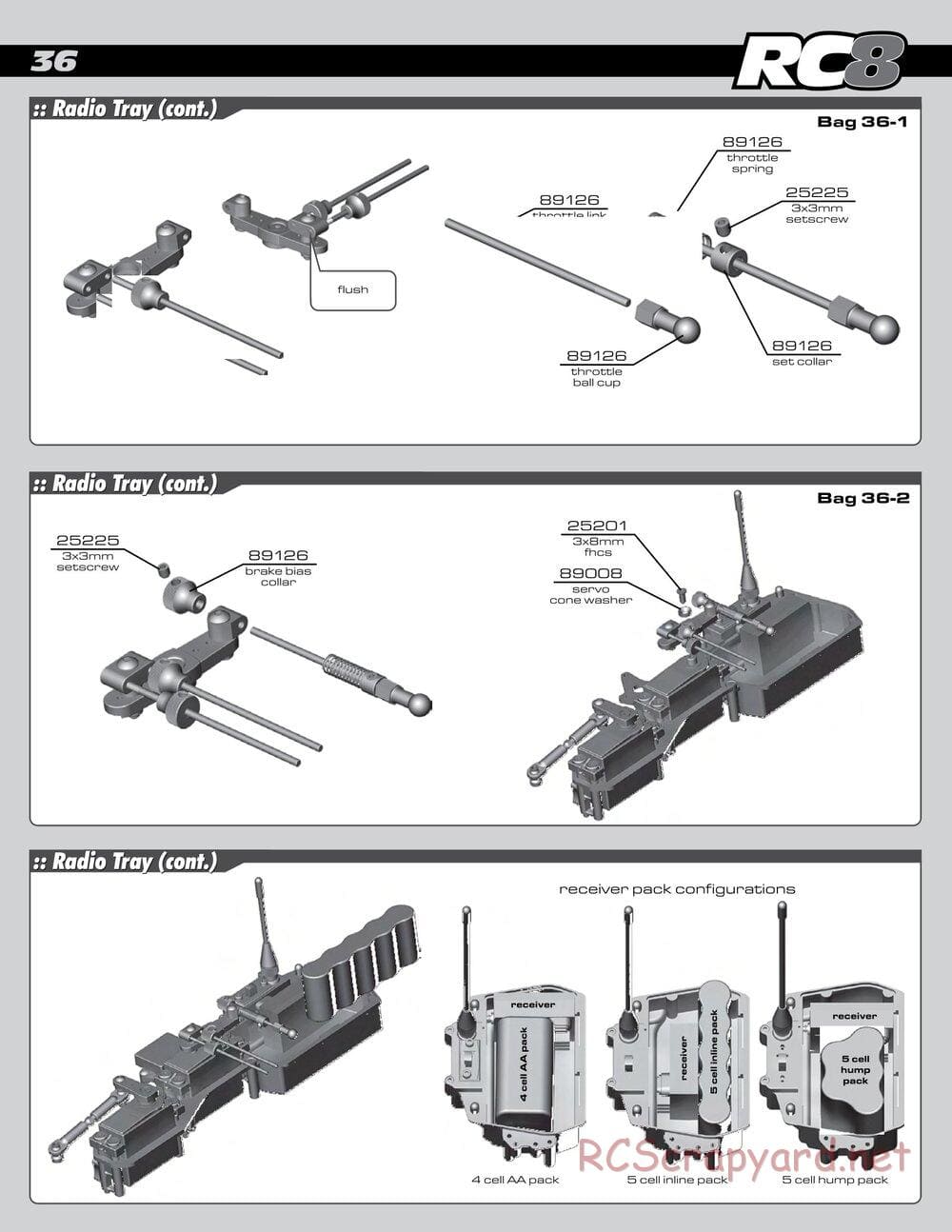 Team Associated - RC8 RS RTR - Manual - Page 36