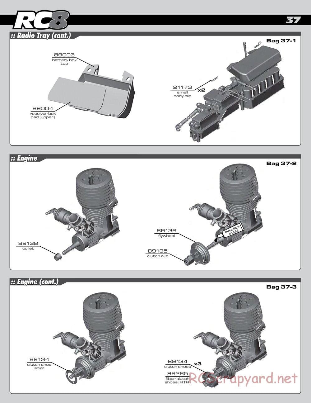 Team Associated - RC8 Factory Team - Manual - Page 37